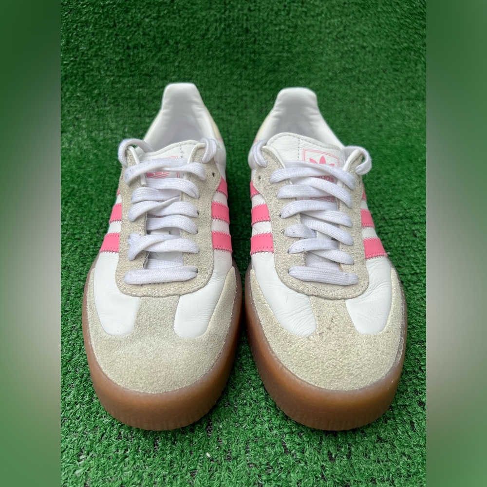 adidas Sambae Cloud White Bliss Pink IE9109 Women’s Size 7 Used no box - Picture 14 of 16